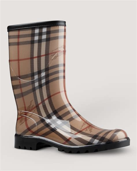 burberry check print rain boot|burberry rain boots bloomingdale.